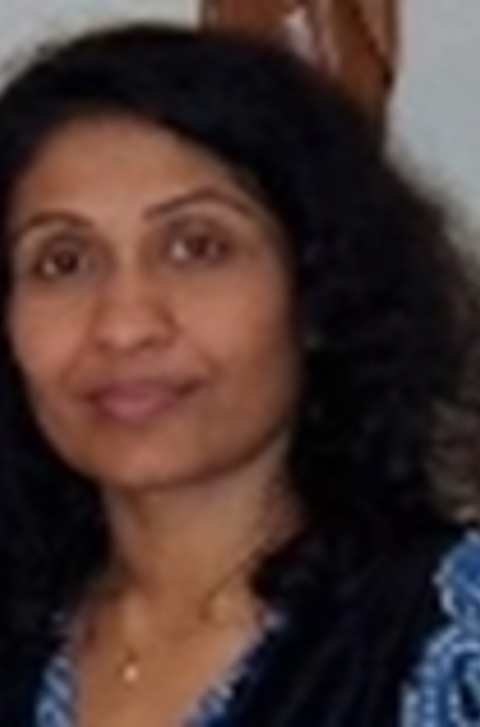 en person med langt hår