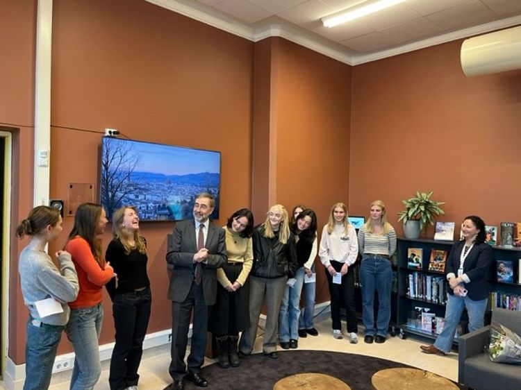 Besøk fra den italienske ambassade - foredrag om studietur