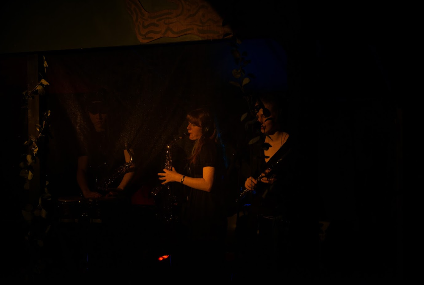 Foto: Fossrevyen 2026 et par personer som spiller instrumenter